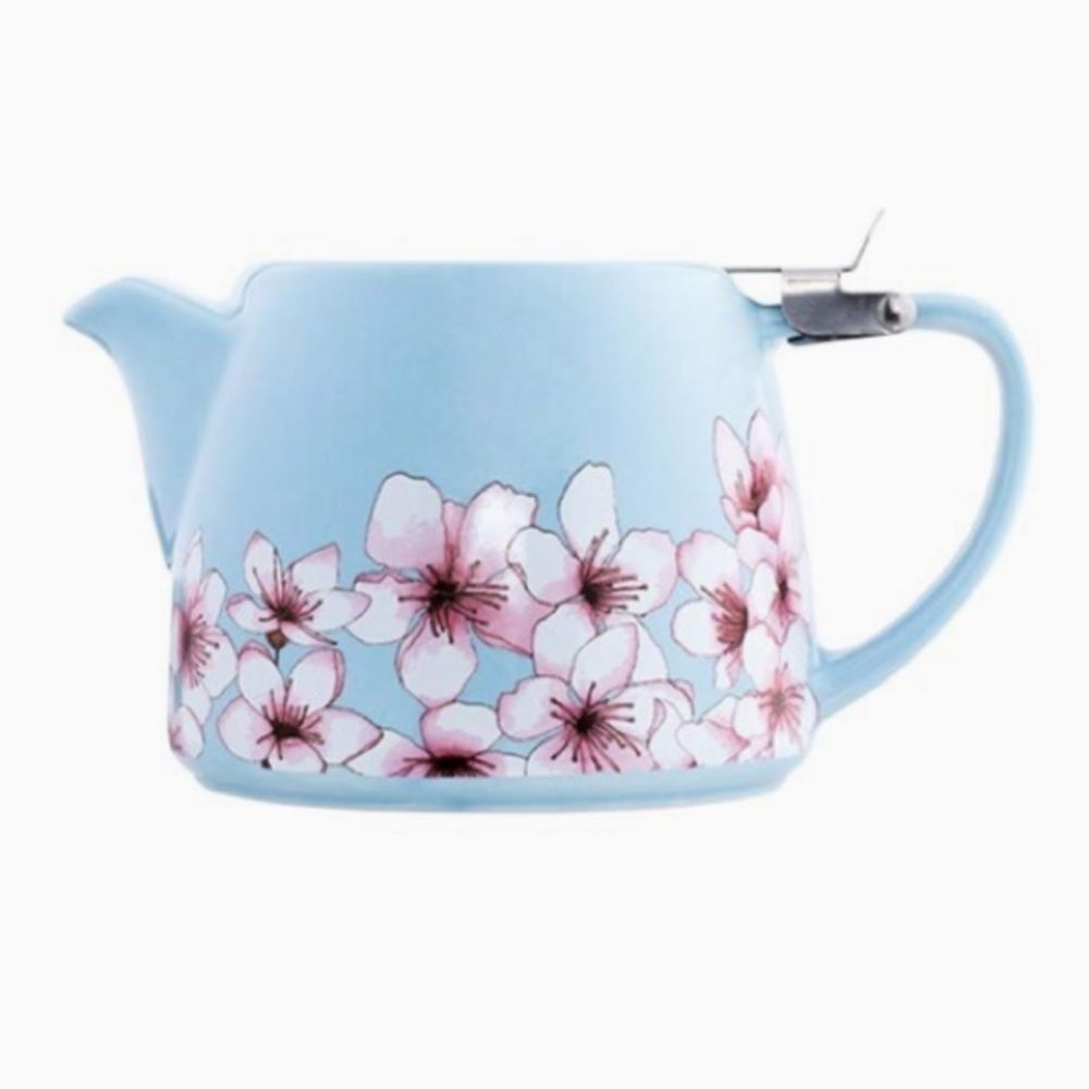 Alfred ceramic and stainless steel teapot. 20 oz - Picture 2 of 2